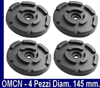 TAMPONI gli unici IN VERA GOMMA OMCN per PONTI SOLLEVATORI Diametro 145