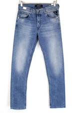 REPLAY GROVER W29/L32 Men Jeans Stretch Denim Cotton Blend Washed Laserblast