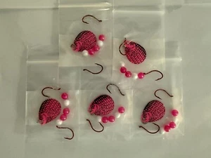 5 Spinner Walleye Crawler Harnesses Size 3 Colorado Blades 2 Hooks Pink - Picture 1 of 1