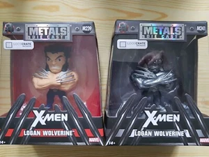 MARVEL LOGAN WOLVERINE 4" METAL FIGS BUNDLE LOOTCRATE EXCLUSIVE M239 M241 XMEN - Picture 1 of 1