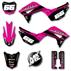 Custom stickers, Full Kit For Honda CRF 110 2019 - 2023 Match pink graphics - Picture 1 of 4