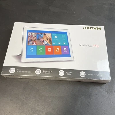 HAOVM Media Pad F10 Digital Photo Frame WiFi 10 Inch Touch Screen - Image 1 of 3