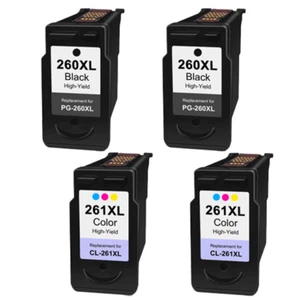Canon PG-260XL e CL-261XL Cartucce di Inchiostro, Alta Resa, Confezione da 4 - Foto 1 di 1