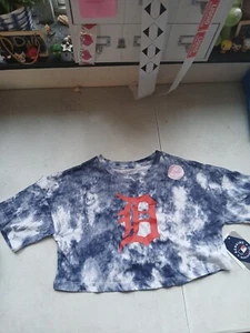 Genuine Merchandise MLB DETROIT TIGERS Girls Size 5-6 Crop Top - Picture 1 of 2