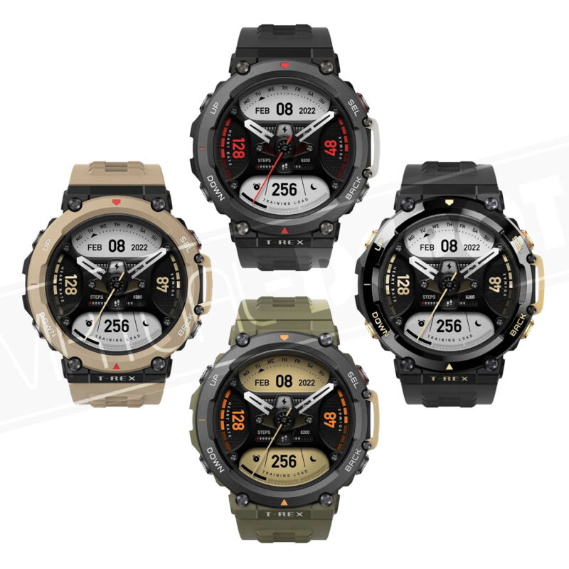 Discount Amazfit T-Rex 2 Rugged Outdoor GPS Smartwatch 47.1mm 150+ Sports Modes 10ATM New