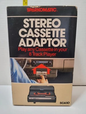 ADAPTADOR CASETE STERO SPARKOMATIC SCA10 VINTAGE en caja recibo original 7/84 Foto 1 de 4