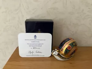 ROYAL CROWN DERBY PAPERWEIGHT  Ltd Ed GARDEN SNAIL + Certificate 1st Quality - Picture 1 of 7