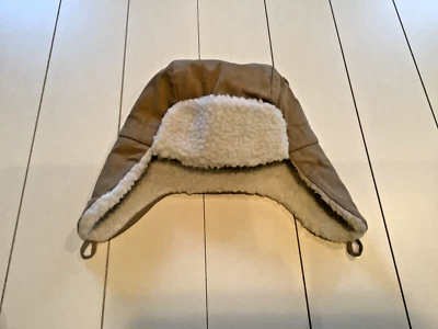 Sombrero con orejeras de aviador Crazy 8 para niños talla 4/6 pequeño bronceado sherpa interior ☼ Foto 1 de 4