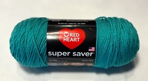 Red Heart Yarn Super Saver 7oz Skein Acrylic Jade - Picture 1 of 3