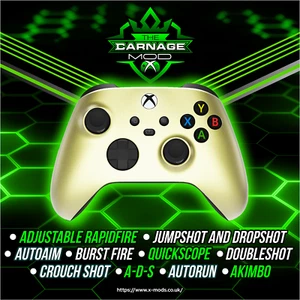 XBOX ONE SERIES RAPID FIRE CONTROLLER - CARNAGE 3.0 MOD - Champagne Gold Modded - Picture 1 of 7