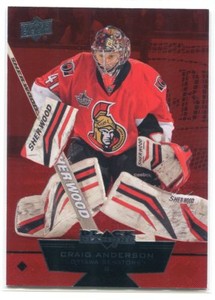 2012-13 Black Diamond Ruby 93 Craig Anderson 58/100