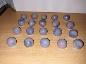 Jabo 20 Florescent Burmese UV Reactive Fenton Uranium Glass Marbles Ultraviolet