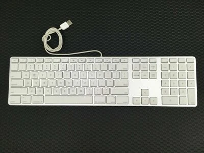 Apple A1243 Aluminium USB Wired Keyboard With Numeric Keypad - For Parts Only - Image 1 of 3