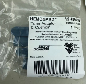 Beckton Dickinson Hemogard Schlauchadapter -- 4er Pack -- Kat # 420250 - Bild 1 von 1
