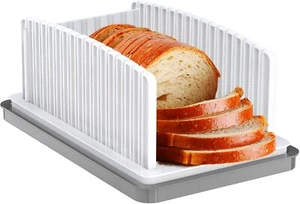 Bread Slicer for Homemade Bread, Bread Slicing Guide Adjustable Width, Foldable - Picture 1 of 7