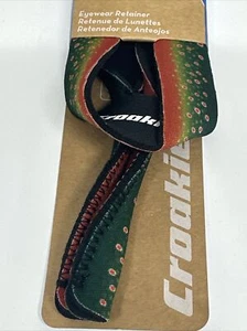 Croakies BROOK TROUT Retainer Sunglass Strap Fits 11-17 mm temples. Washable - Picture 1 of 5