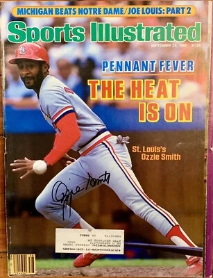 Ozzie Smith - Signed / Autographed - Sports Illustrated -St. Louis Cardinals MLB - Image 1 of 2