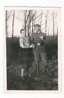 7/626 PHOTO SOLDIER SMOKING WITH WOMAN UNIFORM