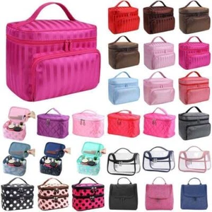Women Large Make Up Storage Zip Vanity Case Cosmetic Travel Beauty Wash Bag Box❥ - Picture 1 of 37