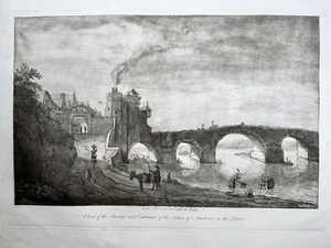 1764 Ambroise, Loire Valley, France, large rare etching by William Baillie - Picture 1 of 7