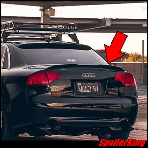 284GC Rear trunk duckbill spoiler w/center cut (Fits: Audi A4 / S4 2006-08 B7) - Picture 1 of 9