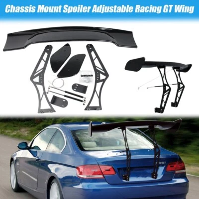 Rear Trunk Spoiler GT Racing Chassis Mount Wing Kit For BMW 3 Series E92 07-13 - Image 1 of 4
