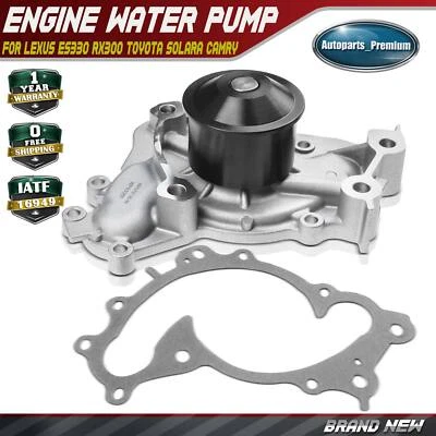 Engine Water Pump for Toyota Camry 1994-2006 Highlander Sienna Lexus 3.0L 3.3L - Image 1 of 4