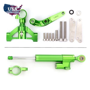 For Kawasaki ZX14R ZZR1400 2006-2019 2020 Steering Damper Stabilizer+Bracket Kit - Picture 1 of 10