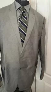 Saddlebred Blazer Herren 50 L Grau Sport Mantel 2 Knopf Jacke Freizeit - Bild 1 von 9