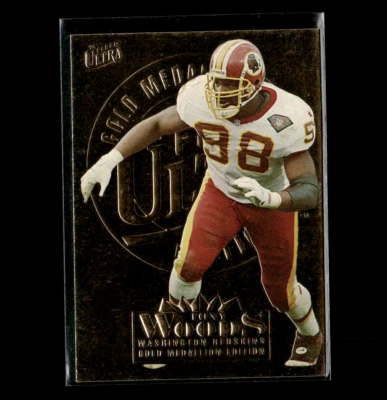 1995 Fleer Ultra - Tony Woods #345 Gold Medallion - Image 1 of 2