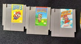 Super Mario Bros 1 2 3 - Nintendo NES - Trilogy Bundle Lot - Tested - Authentic