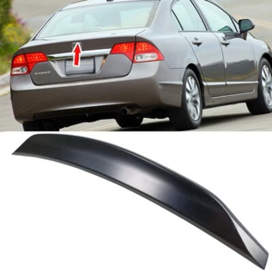 Glossy Black Fit FOR Honda Civic 8th Sedan D Style Rear Trunk Spoiler 2006-2011 - Picture 1 of 5