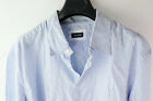 Chemise BREUER lignée bleu taille 46 (s 18 1/2) shirt blue stripes bengal 