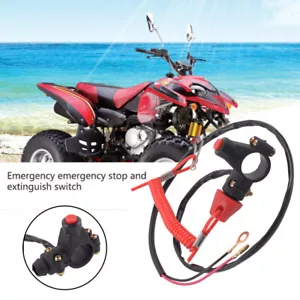Interruttore di emergenza universale ciclomotore ciclomotore moto scooter quad ATV kill interruttore pulsante - Foto 1 di 7