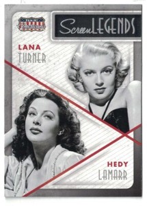 2015 Panini Americana Screen Legends Co-Stars #11 Lana Turner, Hedy Lamarr