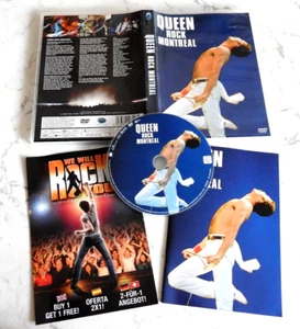 QUEEN (FREDDIE MERCURY) ROCK MONTREAL LIVE DVD 2007 EAGLE EU NO CD - Foto 1 di 5