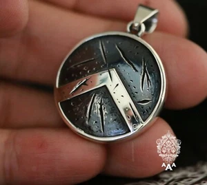 Colgante Escudo Espartano Accesorio Espartano Plata Colgante Espartano - Imagen 1 de 4