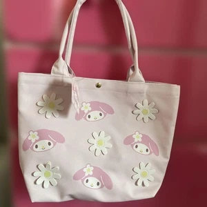 Unbenutzte Hello Kitty Friend My Melody Kawaii Tasche rosa Blumen Sanrio - Bild 1 von 7