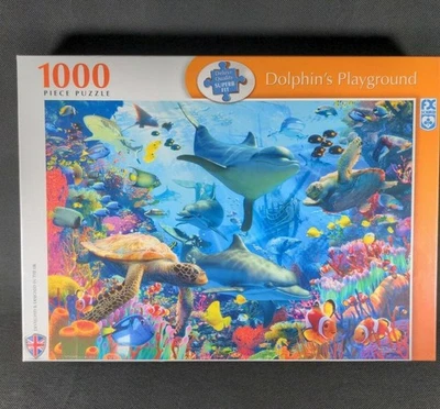 FX Schmid 1000 Piece Jigsaw Dolphins Playground New & Sealed  - Image 1 of 4