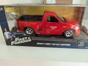 1:24 Jada Diecast Fast & Furious Movie Brian's Ford F150 SVT Lightning New - Picture 1 of 6
