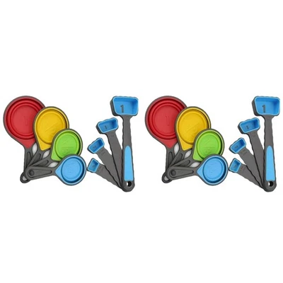 16X Foldable Silicone Measuring Cups and Measuring Spoons Set, Measuring8949 - Image 1 of 4