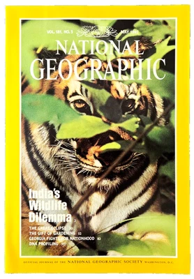 ENDANGERED TIGERS IN INDIA MAY 1992 NATIONAL GEOGRAPHIC MAGAZINE LOT Foto 1 de 4