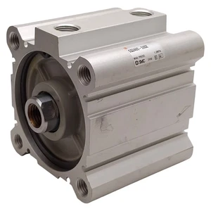 SMC CQ2A80-50DCZ Compact Cylinder, ø80mm Bore, 50mm Stroke, 1.0MPa, Rc3/8 Ports - Picture 1 of 8