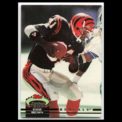 Eddie Brown #88 1992 Topps Stadium Club Cincinnati Bengals Football Card NFL NM - Image 1 of 3