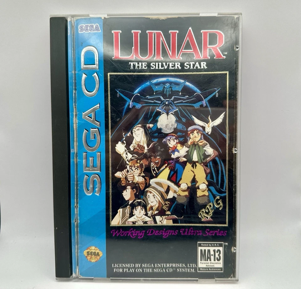 Lunar: The Silver Star (Sega CD, 1993) CIB Complete w/ Manual Reg Card - Image 1 of 4