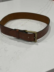 Vintage Ralph Lauren Wide Leather Belt -Size 30 Brown - Bild 1 von 6