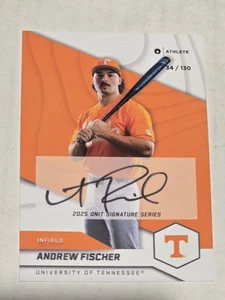 Andrew Fischer 2025 Onit Signature Series Autograph Card #S-4 34/130 UT Vols  - Bild 1 von 2