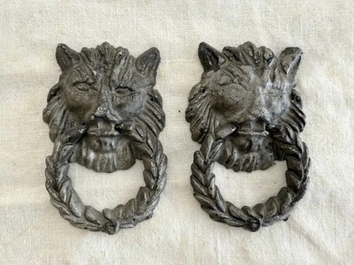 tiradores de cajón cabeza león vintage Foto 1 de 3