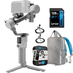 DJI RS 4 Mini Gimbal Stabilizer for Camera with 128GB Card, 2Y Warranty, Bag - Photo 1/12
