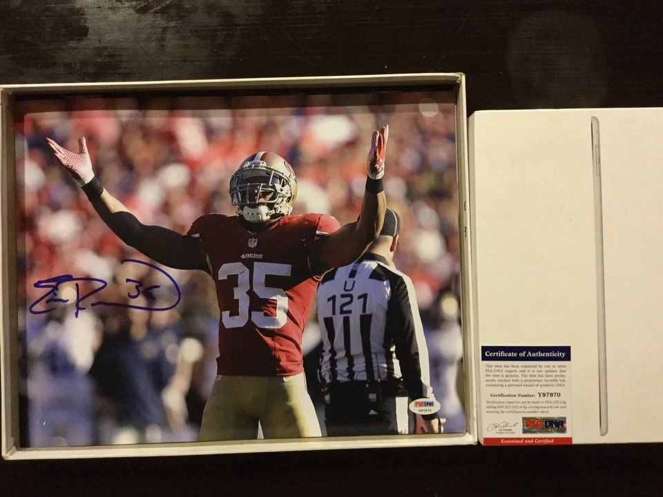 Foto firmada por Eric Reid SF San Francisco 49ers 11x14 PSA ADN certificado de autenticidad autografiada a Foto 1 de 1